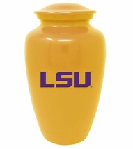 Large/Adult 220 Cubic Inch LSU Tigers Yellow Aluminum Funeral Cremation Urn - £207.07 GBP