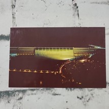 Vintage Postcard Grand Coulee Dam At Night From Crown Point - £5.47 GBP