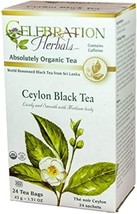 Celebration Herbals Ceylon Black Tea Organic 24 Bag, 0.02 Pound - £19.17 GBP