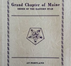 Order Of The Eastern Star 1940 Masonic Maine Grand Chapter Vol XVI PB Bo... - $59.99