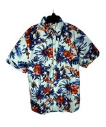 Denim and Flower Ricky Singh floral hawaiian shirt slim fit size L (42) - $29.45