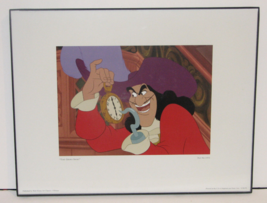 Walt Disney Art TIME GROWS SHORT Peter Pan 1953 CAPTAIN HOOK Framed Print - £58.82 GBP