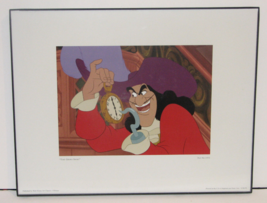 Walt Disney Art TIME GROWS SHORT Peter Pan 1953 CAPTAIN HOOK Framed Print - £58.41 GBP