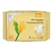 uNeat Ultra Thin Breathable Feminine Pads with Wings for Women, - $121.14 MXN