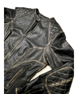 Custom Bilt Leather Motorcycle Jacket Padded with Liner Brown Size 2XL B... - $123.19 CAD