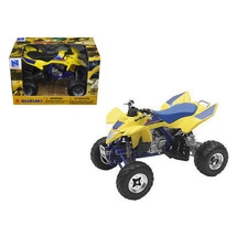 Suzuki Quad Racer R450 ATV Yellow and Blue 1/12 Diecast Model by New Ray - £21.66 GBP