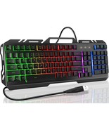 Gaming Keyboard, Keyboard Wired Keyboard USB Keyboard Wired Gaming Keyboard - £15.10 GBP