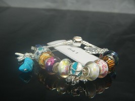 Turquoise-Gemstone-Energy-Bracelet &amp;Charms-European Style -541 - £9.29 GBP