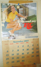 ROYAL CROWN COLA 1977 Two page Nov &amp; Dec Soda Calendar - $12.35