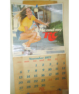 ROYAL CROWN COLA 1977 Two page Nov &amp; Dec Soda Calendar - £9.87 GBP