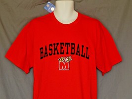 Maryland Terrapins T-Shirt Mens Large XL Basketball Red NEW Flag Logo Terps Top - £13.92 GBP