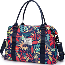Weekender Bag Large Travel Duffel  Waterproof Carry on Shoulder with Wet... - $35.28