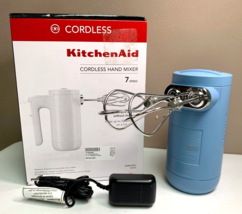 KitchenAid 7-Speed Cordless Hand Mixer LIGHT BLUE New In Box - £70.35 GBP