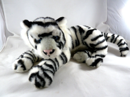 Aurora White Tiger Blue eyes Plush 12 Inch + 7&quot; Tail GORGEOUS A&amp;A soft clean - £11.83 GBP