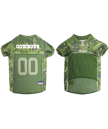 NFL Green Camo Team Mesh Football Jersey Shirt Pet Wear Dog Large Dallas... - $374.24 MXN