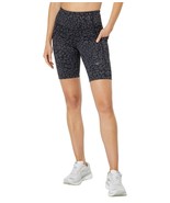 Women&#39;s Brooks Method 8&quot; Short Tights Black/Cosmic Cheetah Size Medium 8-10 - $39.59