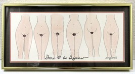 Vintage Framed Zingarelli Lithograph &quot;Dare to be Different&quot; - £315.75 GBP