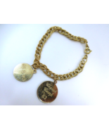 Vintage 12K Gold Filled J.B. Bracelet with Charms Danecraft R.L. Griffit... - $18.95