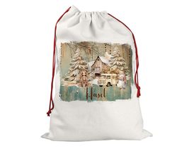 Boho Country Personalised Santa Sack, Linen Bag (Boho Country) - £20.59 GBP