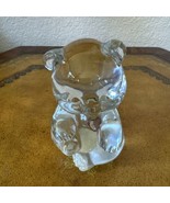 Vintage Fenton Art Glass 4” Teddy Bear Birthstone October Pink Heart Bir... - $27.15 CAD