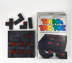 Pressman Think Tac Toe Solitaire Puzzle Logic Game Complete 1984 - $10.99