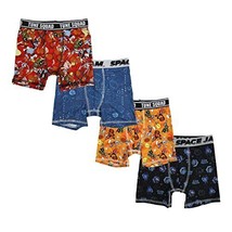 Bioworld Space Jam 4-Pack Youth Boys Underwear Boxer Briefs Size 6 Small NEW - £10.89 GBP