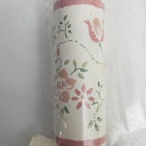 Vintage National Gypsum Wallpaper Border Floral Pink Multicolor 5 Yds 87... - $17.77