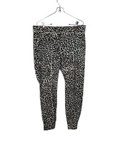 Cabi Women&#39;s Pants Pivot Animal Print Pull On French Terry Lounge Jogger Medium - £21.42 GBP