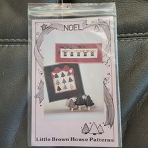 Little Brown House Patterns Noel 1993 Vintage 2 No Sew Quilts 3 Stuffed Trees - £7.46 GBP