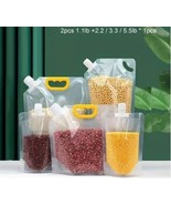 5pcs Cereals different sizes Sealed Bag, Fresh, Transparent Kitchen Food... - £8.55 GBP