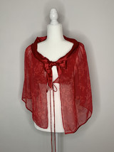 Victorias Secret Very Sexy L Red Floral Teddy Robe Top i7 - $19.73