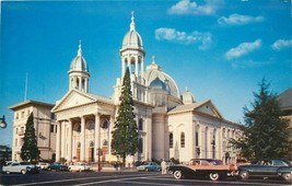 Chrome Postcard CA J440 St Josephs San Jose Roman Corinthian Arch ca1950s Cars - £2.60 GBP