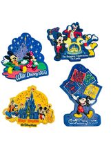 Lot of 4 Vintage Walt Disney World Magic Kingdom Fridge Magnets Mickey M... - $27.55