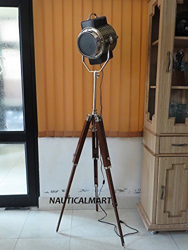 Primary image for New Modern Marine 70" Search Light W/3 Fold Tripod Stand