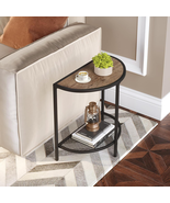Small Side Table 19.7&#39;&#39; Half Moon Side Tables for Living Room 18.7&quot;*10.4... - $765.92 MXN