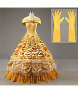 Custom-made Beauty and the Beast Princess Belle Dress Cosplay Costume - £114.03 GBP