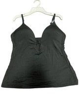 bar III Womens Bikini Top Size Medium Color Black - £34.99 GBP
