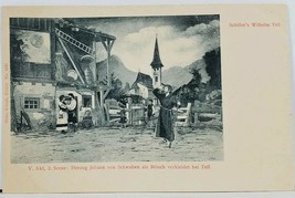 Wilhelm Tell Legendary Swiss Marksman Friedrich Schiller Play #2425 Postcard I3 - £7.09 GBP