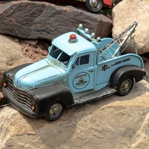 Zaer Ltd. Vintage Style 13&quot; Long Metal Tow Trucks (Blue-Black) - £37.71 GBP+
