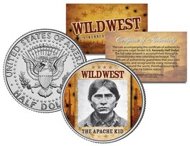 The Apache Kid * Wild West Series * Jfk Kennedy Half Dollar U.S. Coin - £6.69 GBP