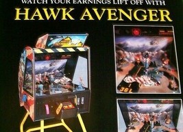 Hawk Avenger Bromley Arcade FLYER Original UNUSED Helicopter Game Art Promo - £12.45 GBP