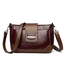 Designer High Quality Female Purses and Handbags Retro Oil  Skin Leather  Crossb - £81.18 GBP