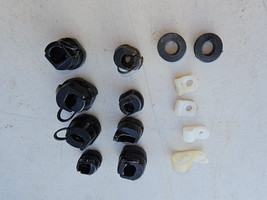 24HH02 ASSORTED ELECTRICAL GROMMETS AND ANCHORS, A DOZEN PCS, GOOD CONDI... - $8.55