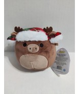Squishmallow 4-5&quot; MAURICE the MOOSE NWT Kellytoy CHRISTMAS Winter Hat Plush - £13.66 GBP