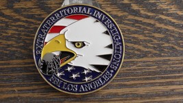 Extraterritorial Investigations FBI Los Angeles Challenge Coin #164W - £58.39 GBP