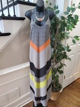 Old Navy Womens Multicolor Polyester Scoop Neck Sleeveless Long Maxi Dress Large - £19.55 GBP