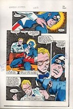 Original 1983 Captain America 282 page 2 Marvel Comics color guide art:M... - $94.82