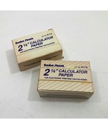 2 Radio Shack Vintage Boxes of 1-1/4&quot; CALCULATOR PAPER 6 Rolls # 65-715 ... - $14.84