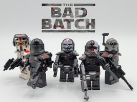 Star Wars Clone Force 99 (The Bad Batch) Hunter Tech Echo Omega 5pcs Minifigures - £10.08 GBP