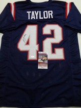 J.J. Taylor New England Patriots Autographed Custom Football Jersey JSA ... - $78.21